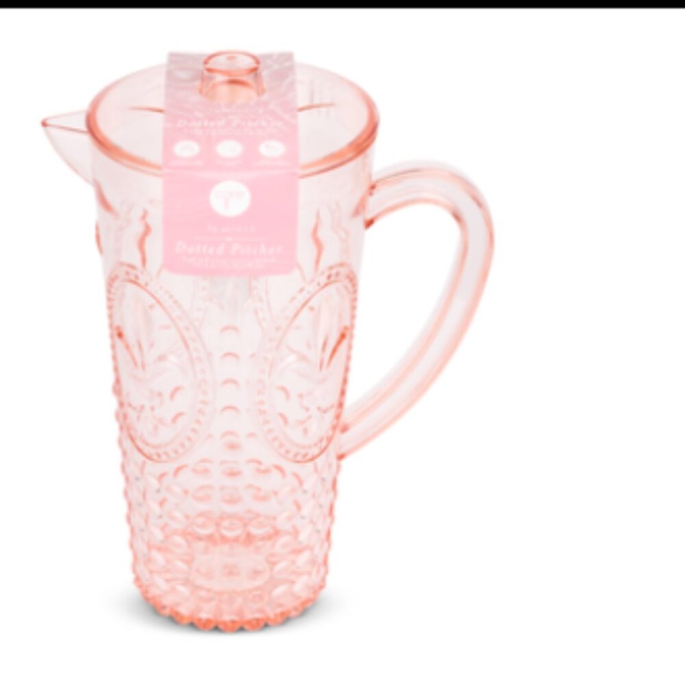 74oz Dotted Pitcher - Pink